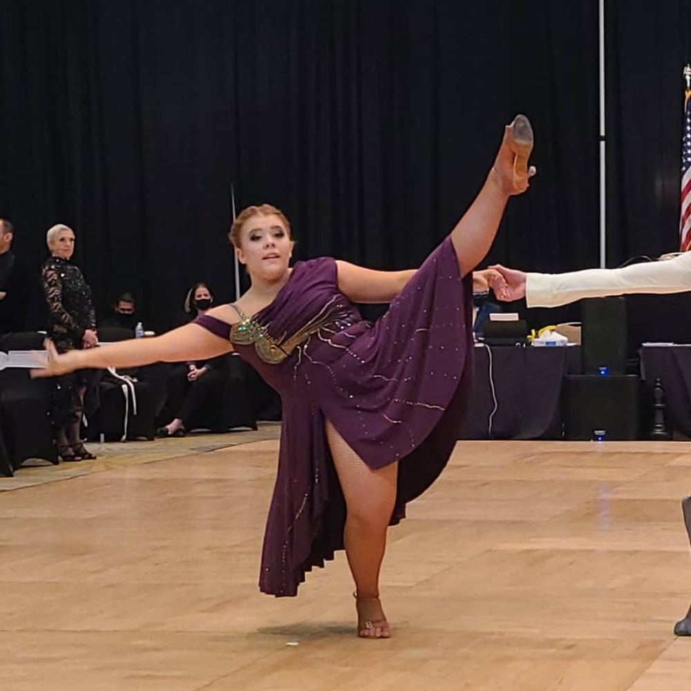 Weissman custom stoned dance costume